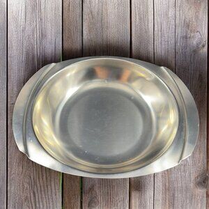 Denmark Selandia Stainless Steel 18/8 Tray Dish Bowl W Handles MCM Serving Dish